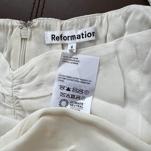 Reformation Butterfly Dress | Ivory🎉SALE 🎀 NEW - Picture 14 of 15